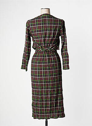 Rochie midi mâneci lungi mâneci lungi maro NICE THINGS femeie