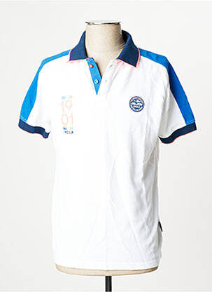 Polo alb J&JOY bărbat