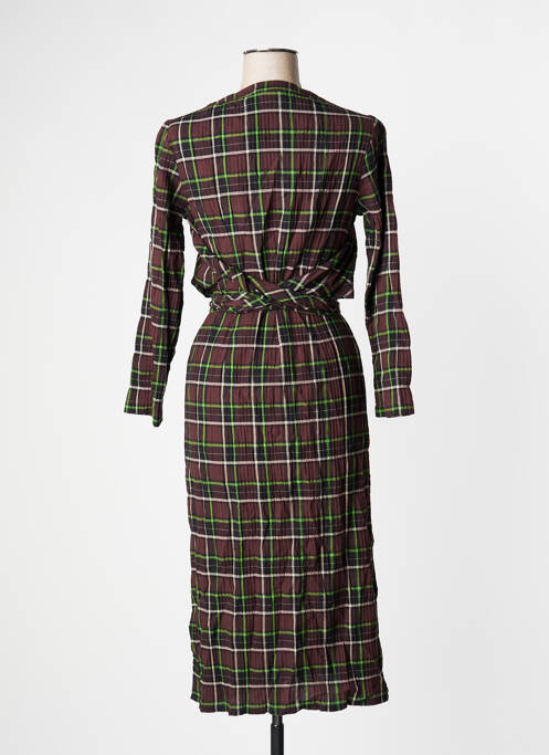 Rochie midi maro NICE THINGS femeie