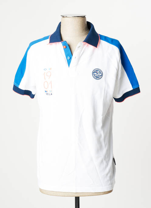 Polo alb J&JOY bărbat