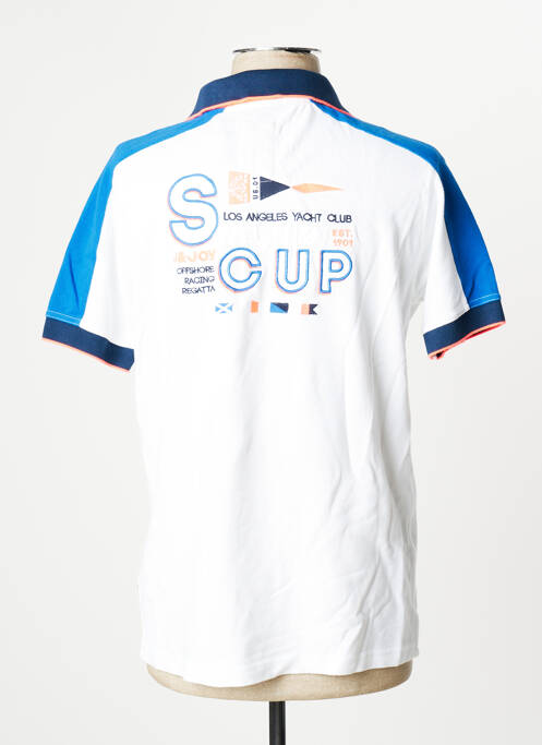 Polo alb J&JOY bărbat