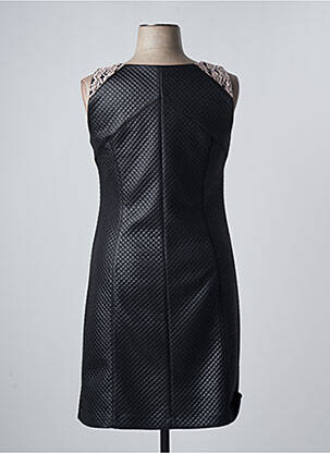 Rochie midi imprimeu fantezie fără mâneci negru PAUSE CAFE femeie