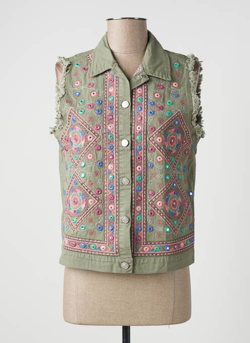 Jachete casual croială dreaptă verde MISS KOO femme