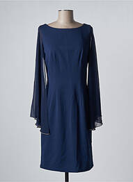 Rochie midi mâneci lungi mâneci lungi albastru ASHWI femme