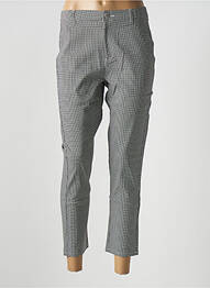 Pantalon chino țesătură poplin mărime normală negru I.QUING femme