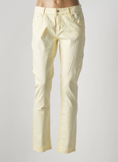 Pantalon slim galben ONADO femeie