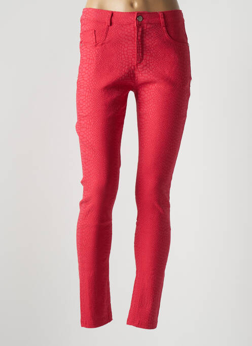 Pantalon slim roșu X-MAX femeie