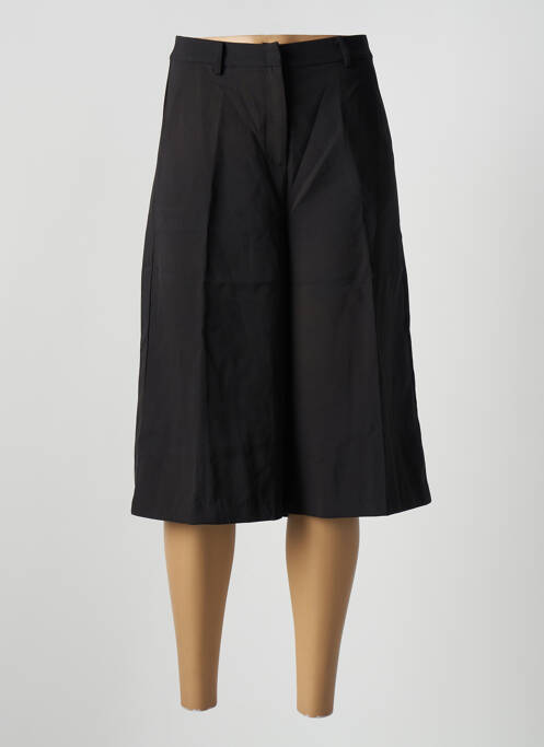 Pantalon trei sferturi croială fustă pantaloni scurți talie înaltă negru LUCY PARIS femme