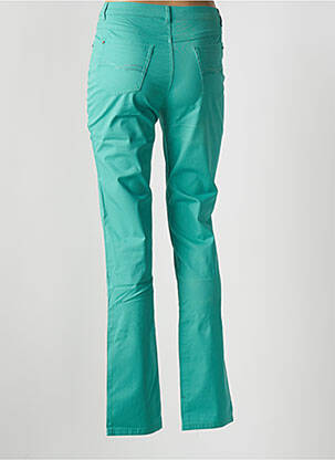 Pantalon slim țesătură poplin mărime normală verde I.QUING femeie