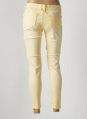 Pantalon 7/8 elasticitate talie joasă galben DENIM femeie