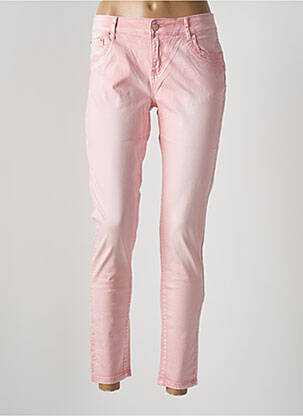 Pantalon 7/8 elasticitate talie joasă roz DENIM femeie