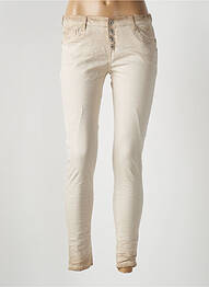 Blugi skinny elasticitate talie joasă bej PLACE DU JOUR femme