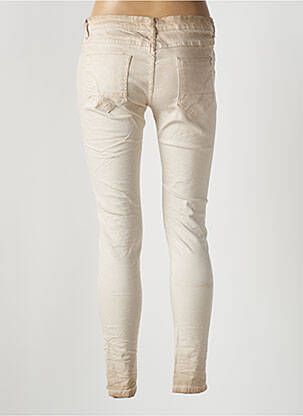 Blugi skinny elasticitate talie joasă bej PLACE DU JOUR femeie