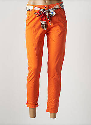 Pantalon 7/8 portocaliu IZZY femeie