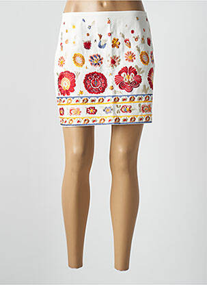 Fustă scurtă alb MISS KOO femeie