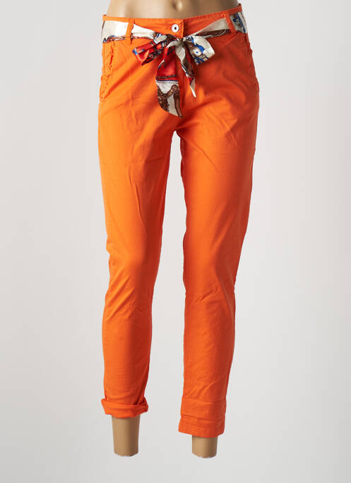 Pantalon 7/8 portocaliu IZZY femeie