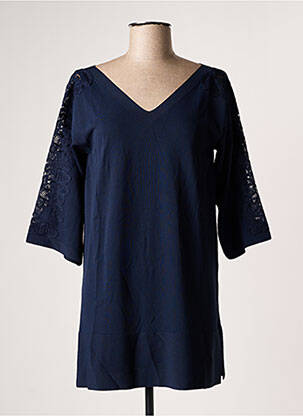 Tunică mâneci scurte albastru D.EXTERIOR femeie