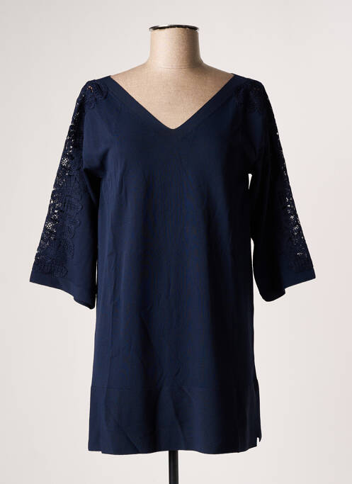 Tunică mâneci scurte albastru D.EXTERIOR femeie