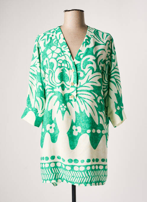 Tunică mâneci lungi verde JEFF GALLANO femeie