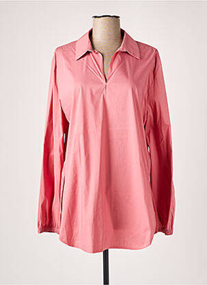 Bluză țesătură poplin mâneci lungi roz LIVIANA CONTI femeie