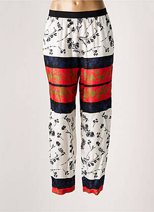 Pantalon drept alb PIER ANTONIO GASPARI femeie