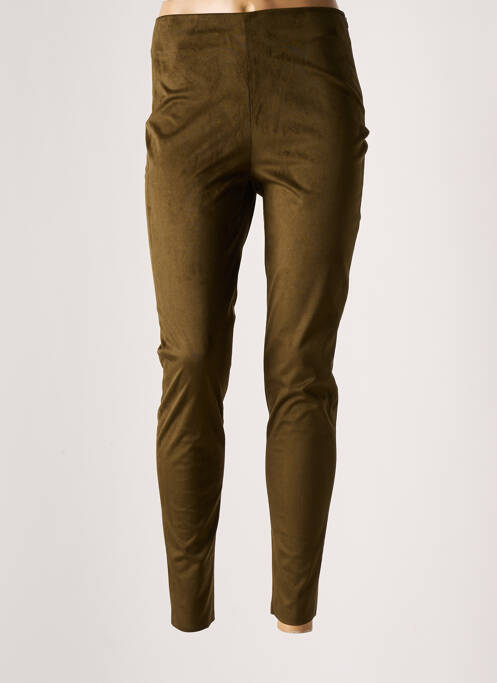Pantalon slim verde PIER ANTONIO GASPARI femeie