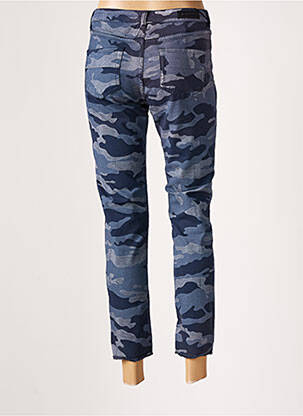 Pantalon 7/8 elasticitate talie joasă albastru DENIM STUDIO femeie