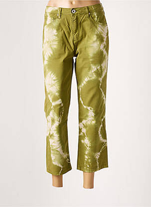 Blugi cu croială dreaptă elasticitate mărime normală verde DENIM STUDIO femme