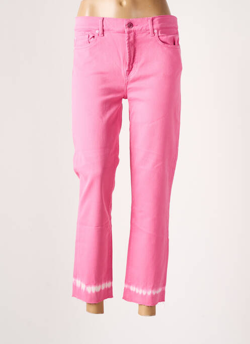 Blugi cu croială dreaptă roz 7 FOR ALL MANKIND femeie