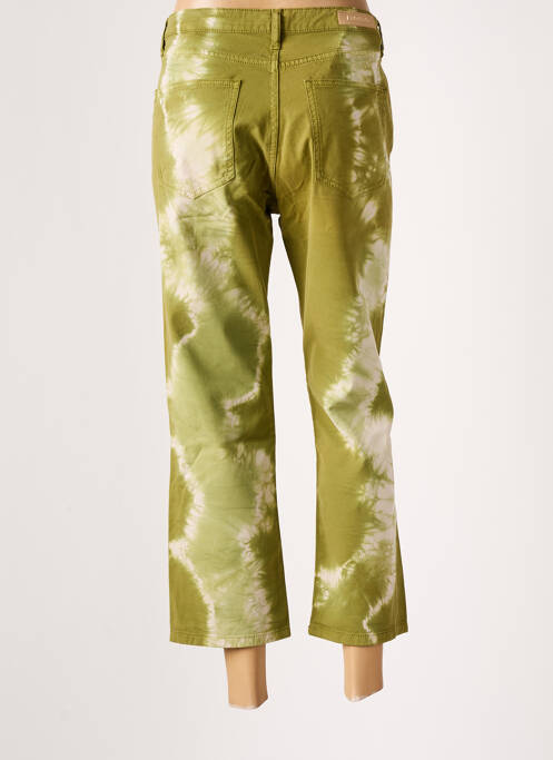 Blugi cu croială dreaptă verde DENIM STUDIO femeie