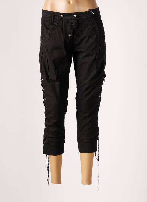 Pantalon trei sferturi negru HIGH femeie