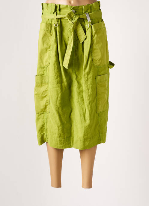 Fustă midi verde HIGH femeie