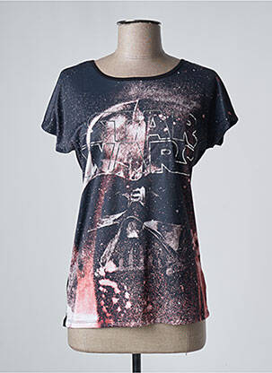 Tricou imprimeu fantezie mâneci scurte negru STAR WARS femeie