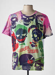 Tricou elasticitate mâneci scurte roz DC bărbat