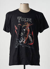 Tricou elasticitate mâneci scurte negru MARVEL bărbat