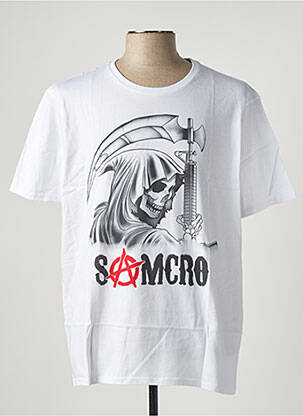 Tricou alb SONS OF ANARCHY bărbat