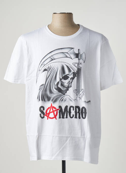 Tricou alb SONS OF ANARCHY bărbat