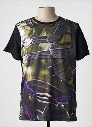 Tricou elasticitate mâneci scurte negru MARVEL bărbat