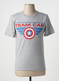 Tricou elasticitate mâneci scurte gri MARVEL homme
