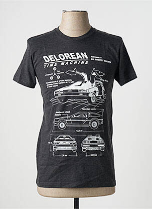 Tricou gri BACK TO THE FUTURE bărbat