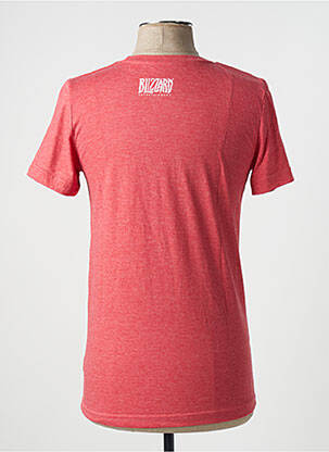 Tricou țesătură melanj mâneci scurte roșu JINX bărbat