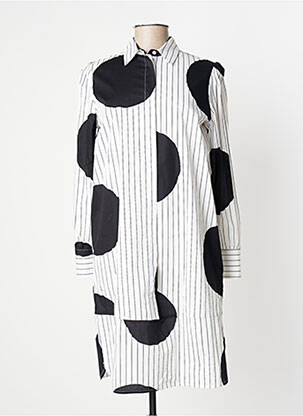 Rochie midi mâneci lungi mâneci lungi alb MANILA GRACE femeie