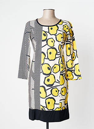 Rochie midi galben BLEU BLANC ROUGE femeie