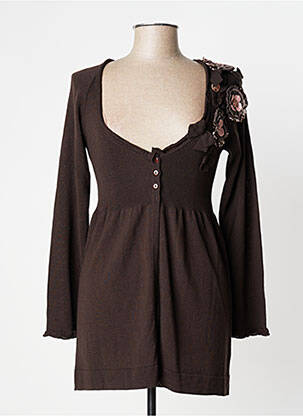 Rochie midi maro BLEU BLANC ROUGE femeie