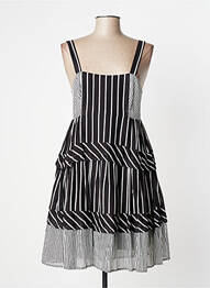 Rochie midi închidere cu fermoar la spate bretele subțiri negru TWINSET femeie