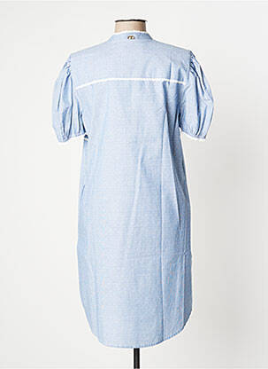 Rochie scurtă mâneci scurte mâneci scurte albastru TWINSET femeie
