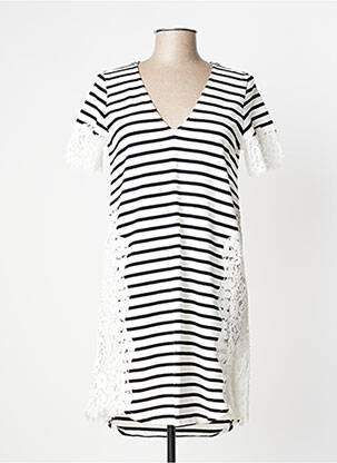 Rochie midi mâneci scurte mâneci scurte alb TWINSET femeie