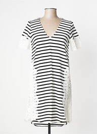 Rochie midi mâneci scurte mâneci scurte alb TWINSET femeie