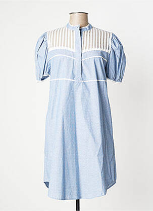 Rochie scurtă mâneci scurte mâneci scurte albastru TWINSET femeie