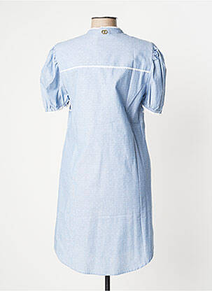 Rochie scurtă mâneci scurte mâneci scurte albastru TWINSET femeie